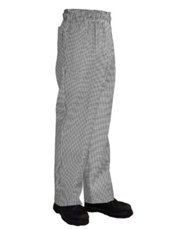 black and white checks chef trouser